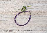 Amethyst gemstone bracelet