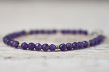 Amethyst gemstone bracelet