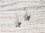 Butterfly dangle earrings