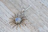 Soulshine Sun Pendant Necklace | Moonstone