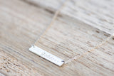 Goddess Bar Necklace | 14K Gold