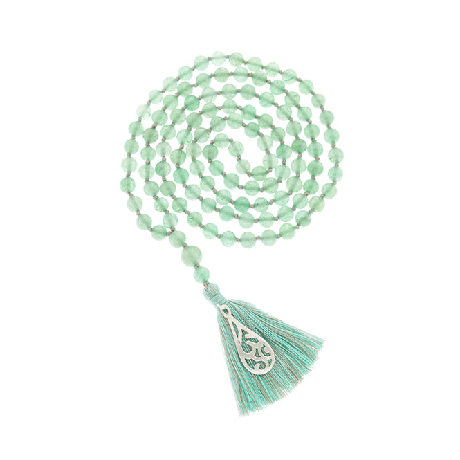 Green Aventurine Mala beads for love and connection | 4th Chakra