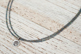 Mini Om necklace with double silver