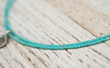 Mini Om necklace with turquoise green