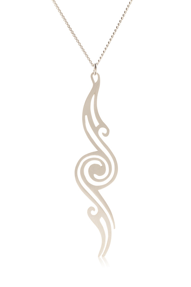 Samudra Waveflow Necklace | Sterling Silver