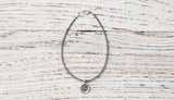 Silver Om bracelet with silver