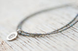 Silver Om bracelet with double silver