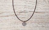 Small Om necklace with chocolate