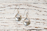Silver teardrop earrings