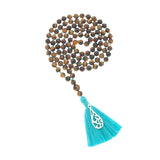 Tiger Eye Mala beads for inner reflection