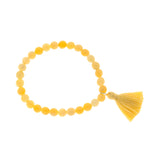 Yellow Jade Wrist Mala for personal power | 3rd Chakra