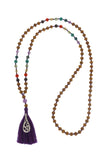 Seven Chakra gemstone and sandalwood Mala beads