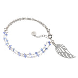 Tanzanite angel wing bracelet