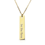 "Be the Flow" Bar Necklace | 14K Gold