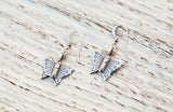 Butterfly dangle earrings