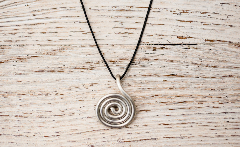 Prasada Jewelry, Small Energy Life Spiral Pendant Necklace