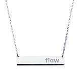 Flow Bar Necklace | Sterling Silver