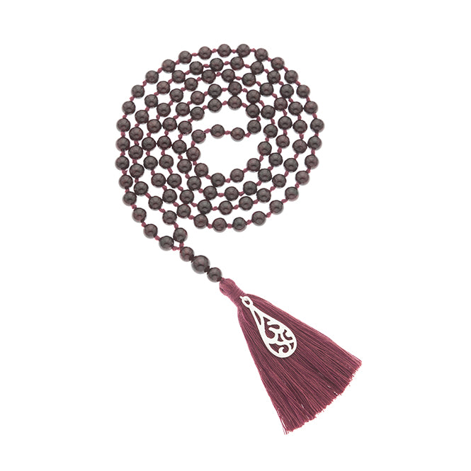 Garnet Mala beads for Security | 1st Chakra