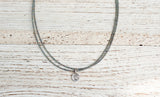 Mini Om necklace with double silver