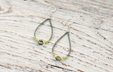 Peridot loop earrings