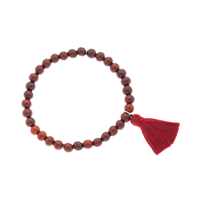 Original] Amber Natural Indian Leaflet Rosewood Wax Transfer Bead Bracelet  - Shop shan mu Bracelets - Pinkoi