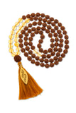 ShivaShakti Mala Beads | Citrine and Rudraksha