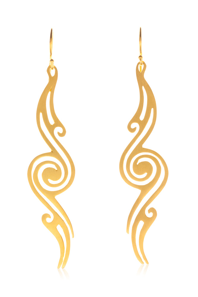 Samudra Waveflow Earrings | 14K Gold